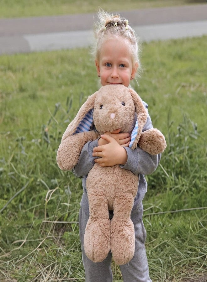 WEIGEDU Easter Bunny Stuffed Animals, Cuddly Rabbit Plush Toy for Kids Boys Girls Birthday Xmas Gift, 11 Inch, Brown - Image 5