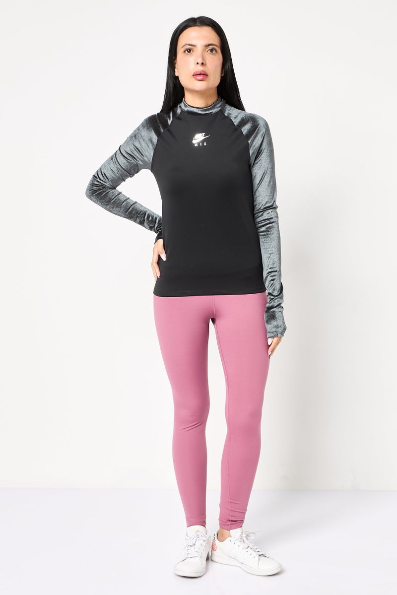 Nike Women Sportswear Fit Long Sleeve Outdoor Top, Black - Image 2