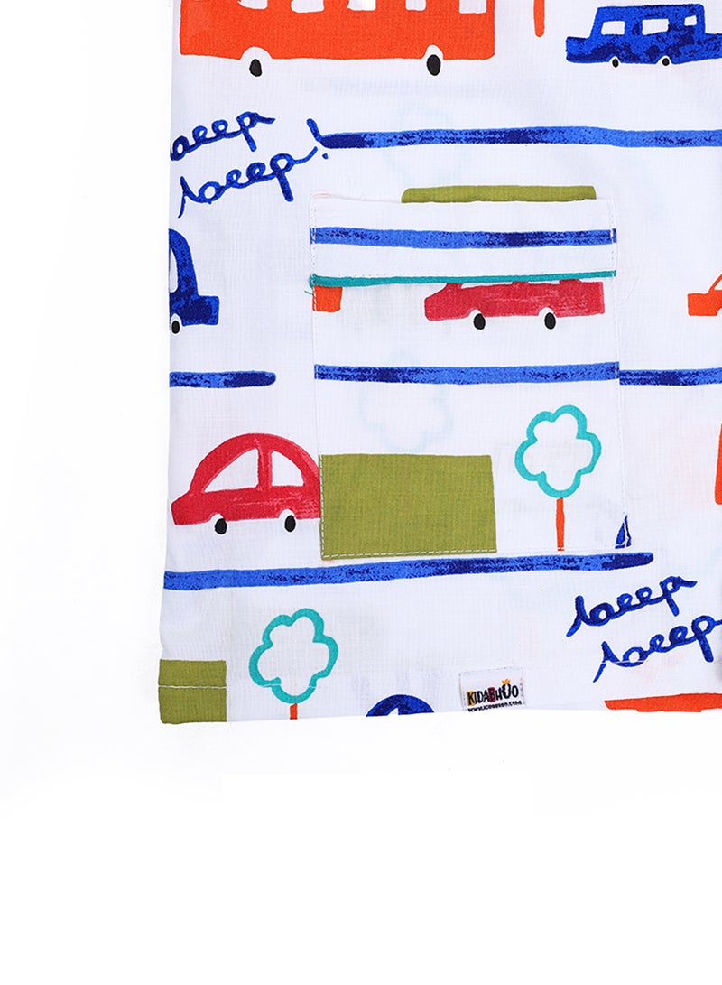 Kidabhoo Kids Pajamas Set - Colorful Cars Cruise 2-Piece - Image 3