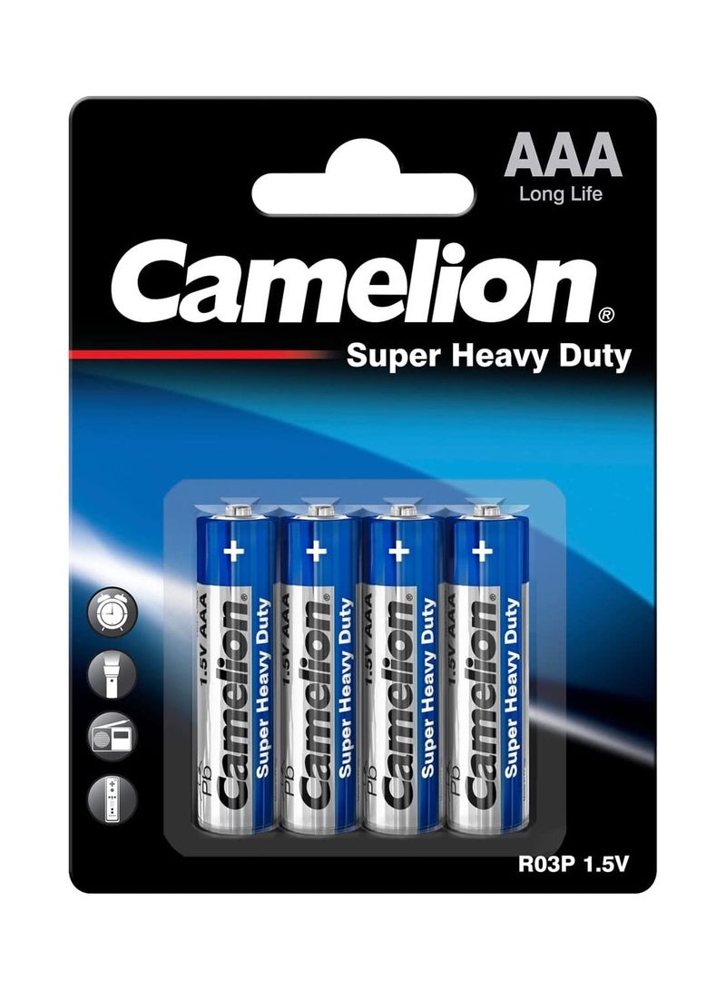 Camelion Camelion Super Heavy Duty Batteries R03-Micro-Pack of 4 x12 - Image 2