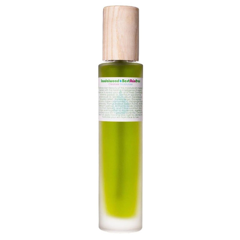 LIVING LIBATIONS  Organic Best Skin Ever AllInOne Facial Cleanser Exfoliator  Moisturizer  Natural Wildcrafted Vegan Clean Beauty Sandalwood