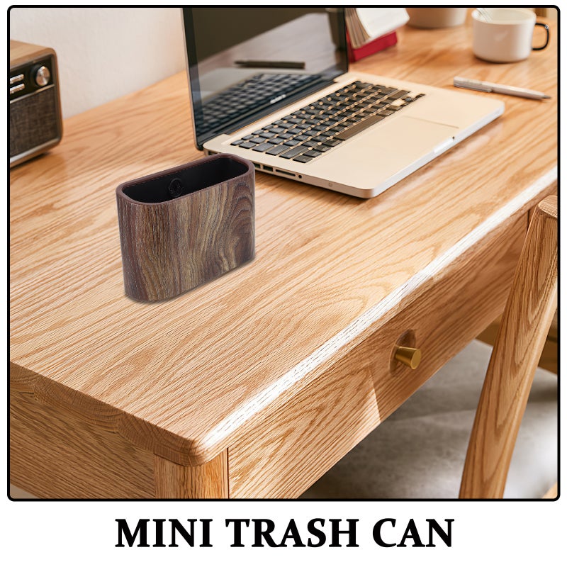 Wall Mount Mini Trash Can No Lid Desktop Waste Bin For Home Hotel Office Hangable Small Waste Paper Holder Space-Saving Trash Bin - Image 2