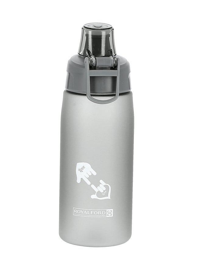 Royalford Water Bottle Durable & Leak Proof Non-Toxic & Eco Friendly Material Black 550ml - Image 3