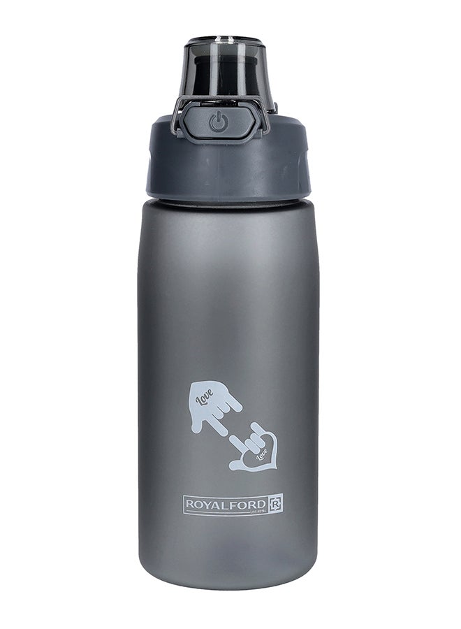 Royalford Water Bottle Durable & Leak Proof Non-Toxic & Eco Friendly Material Black 550ml - Image 2