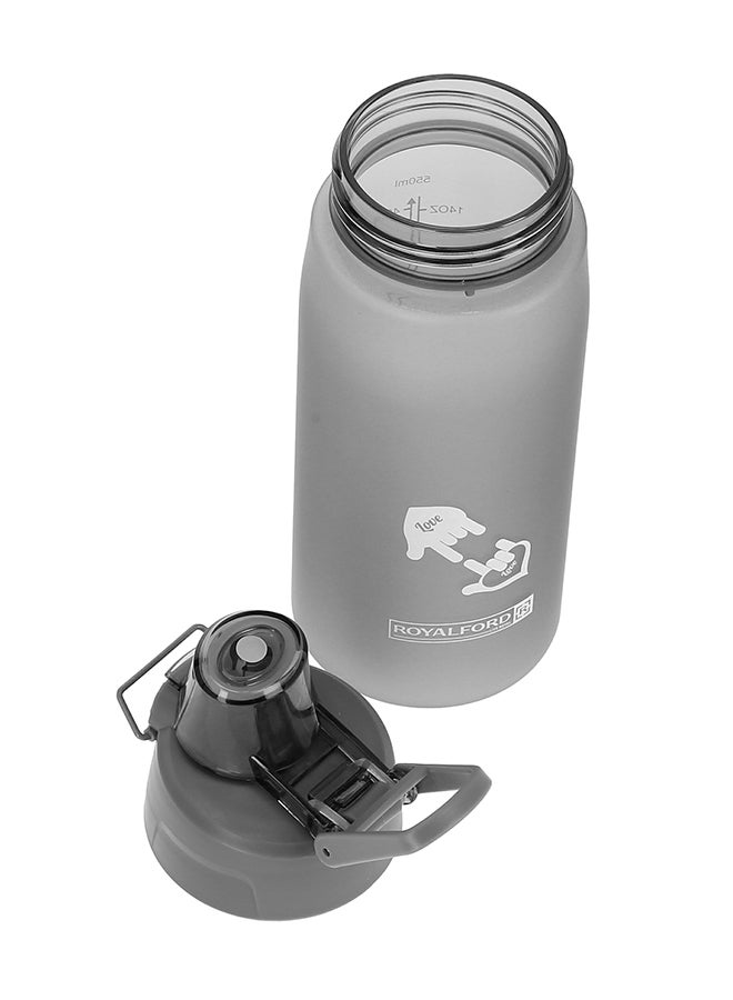 Royalford Water Bottle Durable & Leak Proof Non-Toxic & Eco Friendly Material Black 550ml - Image 5