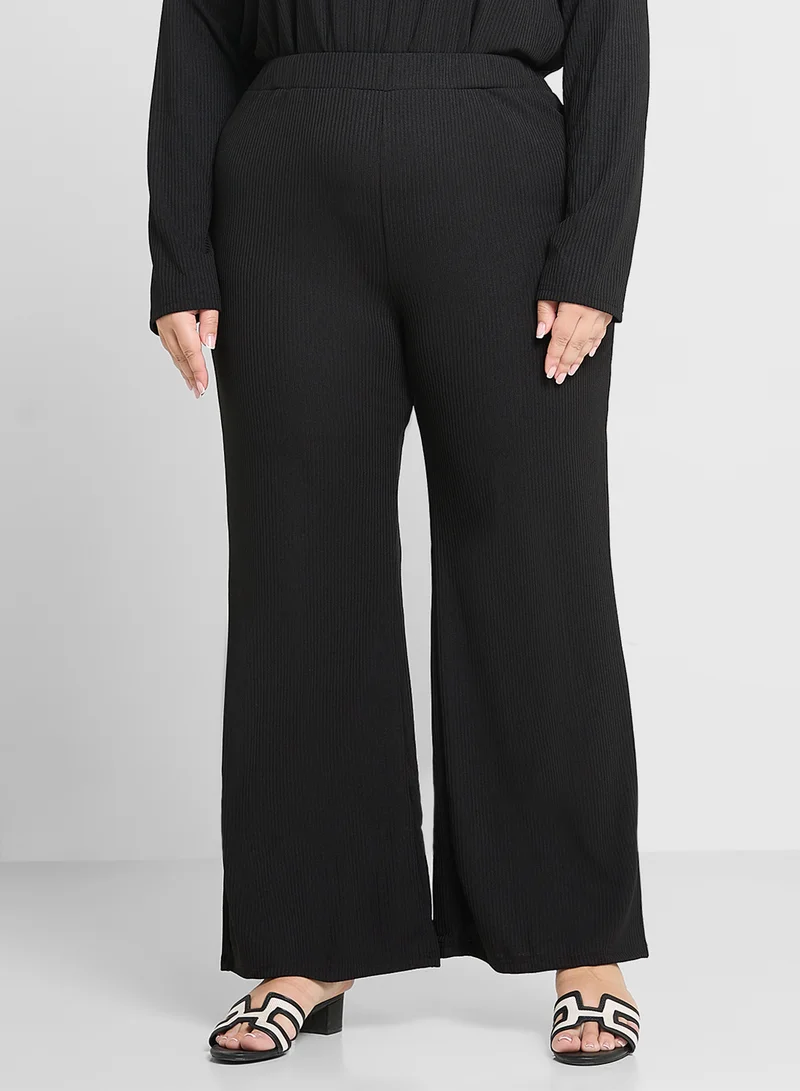 Ginger Plus Loungewear Ribbed Coord Set