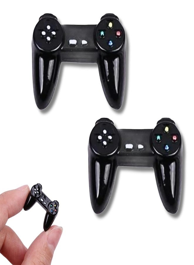 Kryoflare 2Pcs Dollhouse MiniatureGamepad Model Game Controller, Funny Gamepad Model, 1:12Dollhouse Decor Accessories - Image 1