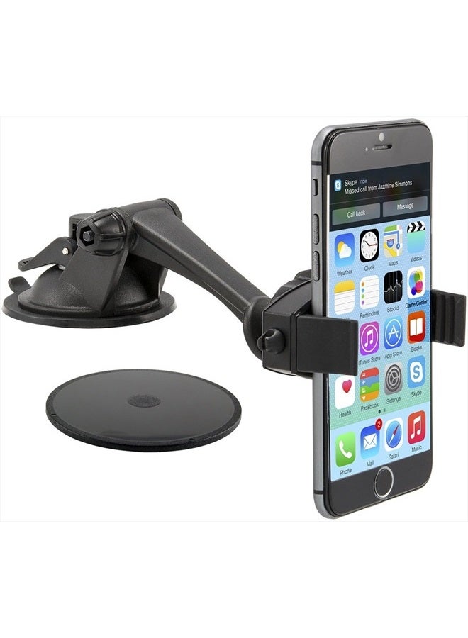 Arkon Car Mount Phone Holder for iPhone X iPhone 8 7 6S Plus 8 7 6S Galaxy S8 S7 Note 8 7 Retail Black - Image 1