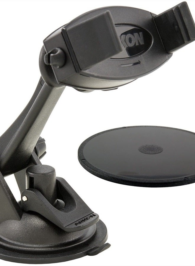 Arkon Car Mount Phone Holder for iPhone X iPhone 8 7 6S Plus 8 7 6S Galaxy S8 S7 Note 8 7 Retail Black - Image 3