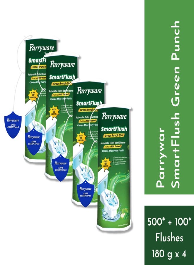 Parryware SmartFlush Green Punch 500* Automatic Toilet Bowl Cleaner (180 grams) | Green Apple and Mint Fragrance | Strong Disinfectant Action (4) | FCSF0403 - Image 2