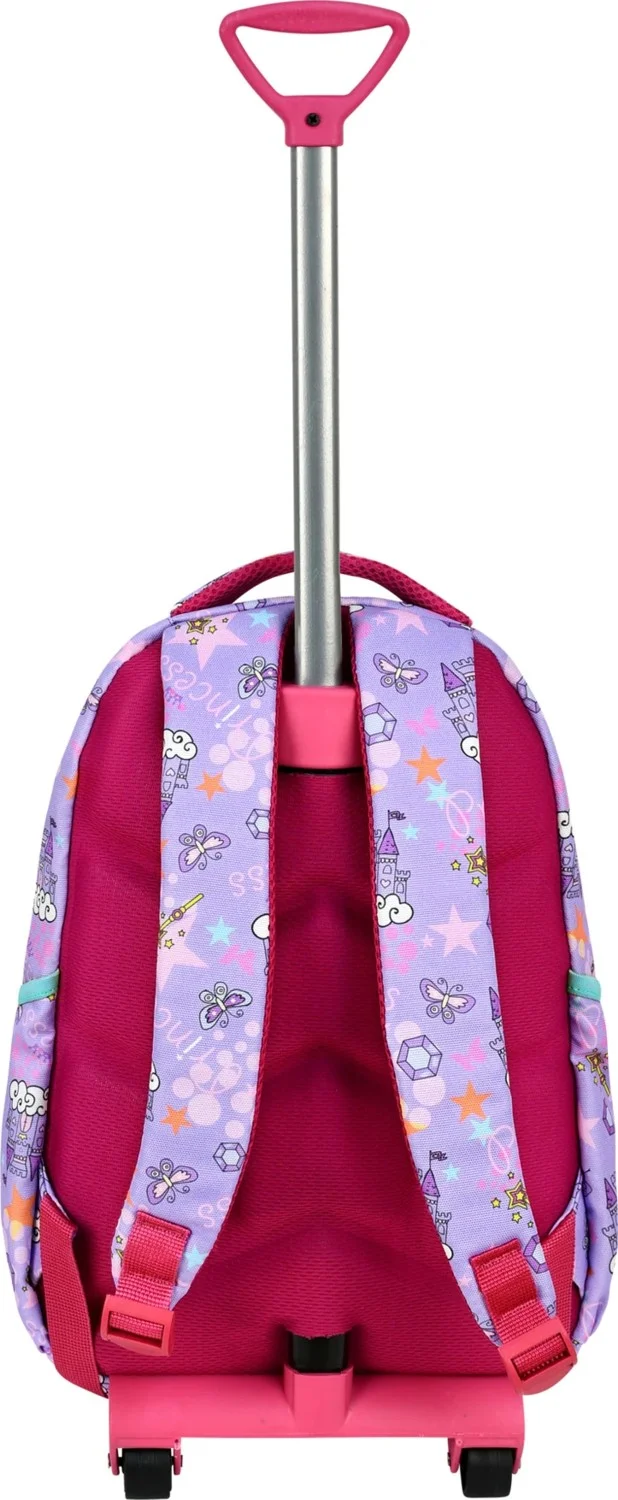 Çantaland Frozen Patterned Primary School Bag with Trolley + Lunch Box