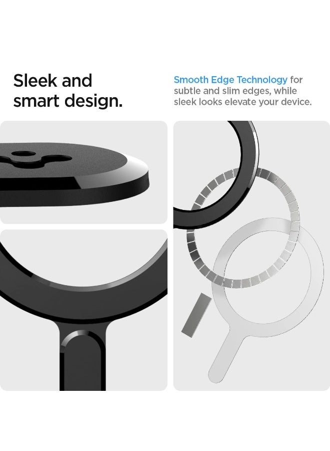 Spigen لوحة حلقة مغناطيسية بنقرة واحدة (MagFit) ملصق محول متوافق مع MagSafe مع مجموعة EZ-Fit مغناطيس قوي 1100 غاوس [تحويل حافظة غير MagSafe إلى MagSafe متوافقة] - أسود - Image 5