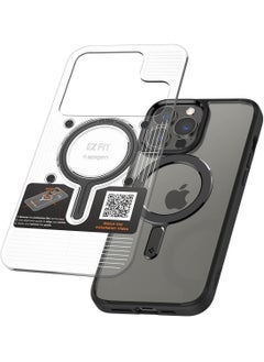 Spigen لوحة حلقة مغناطيسية بنقرة واحدة (MagFit) ملصق محول متوافق مع MagSafe مع مجموعة EZ-Fit مغناطيس قوي 1100 غاوس [تحويل حافظة غير MagSafe إلى MagSafe متوافقة] - أسود  - Image 1