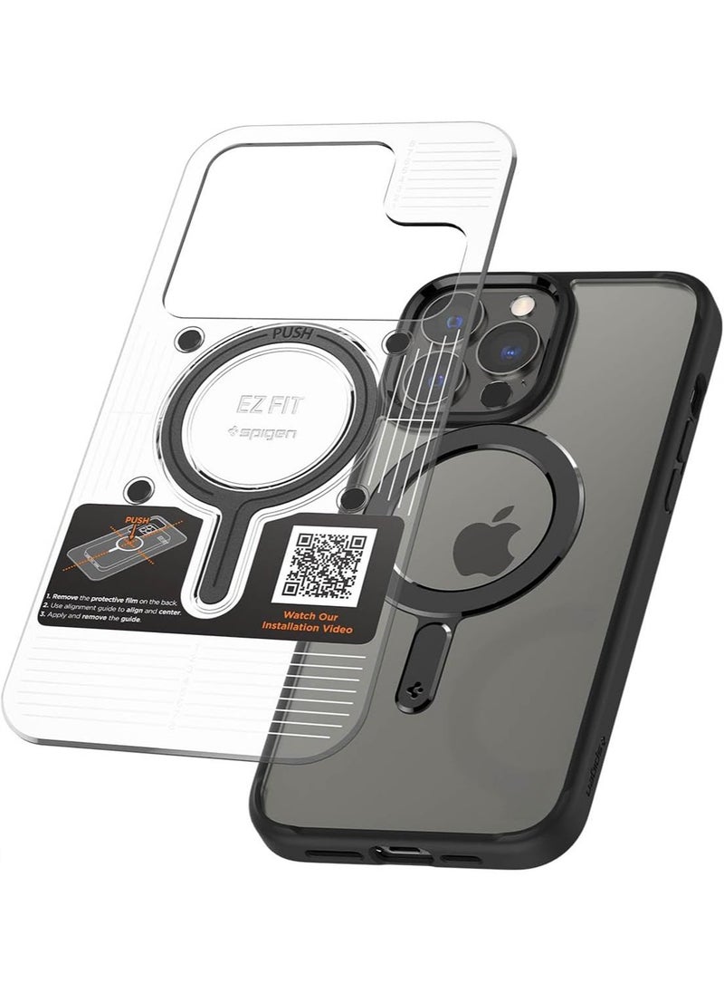 Spigen - لوحة حلقة مغناطيسية بنقرة واحدة (MagFit) ملصق محول متوافق مع MagSafe مع مجموعة EZ-Fit مغناطيس قوي 1100 غاوس [تحويل حافظة غير MagSafe إلى MagSafe متوافقة] - أسود - Image 1