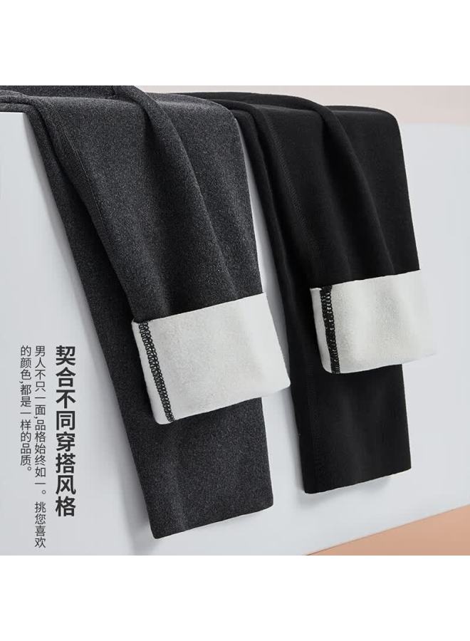 Septwolves Cashmere Silk Knee Patch Thermal Pants Men Seamless Soft Base Layer Autumn Trousers Single Piece