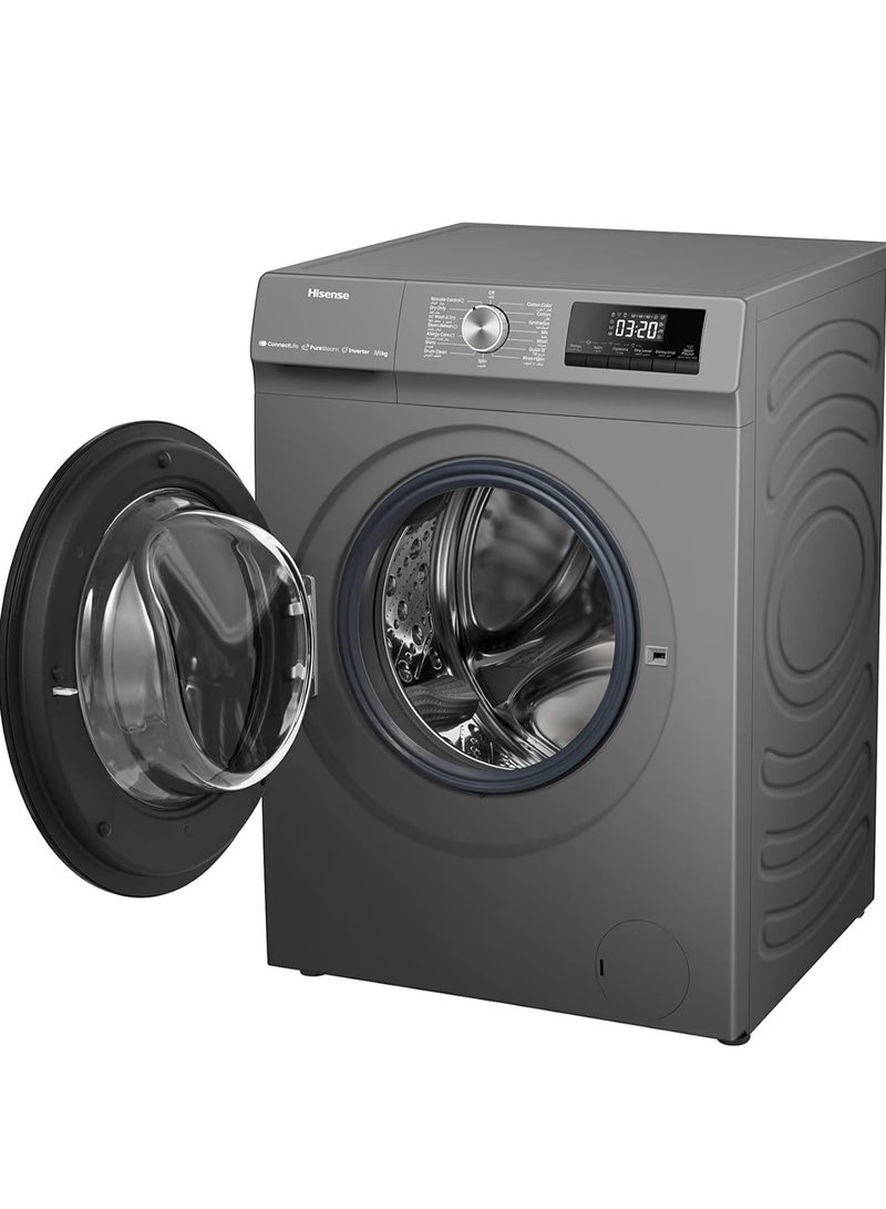 Hisense 9/6KG Front Load Washer & Dryer Smart ConnectLife With Wifi, 1400RPM Model 1 Year Warranty WDQA9014EVJMWT Titanium Grey - Image 4