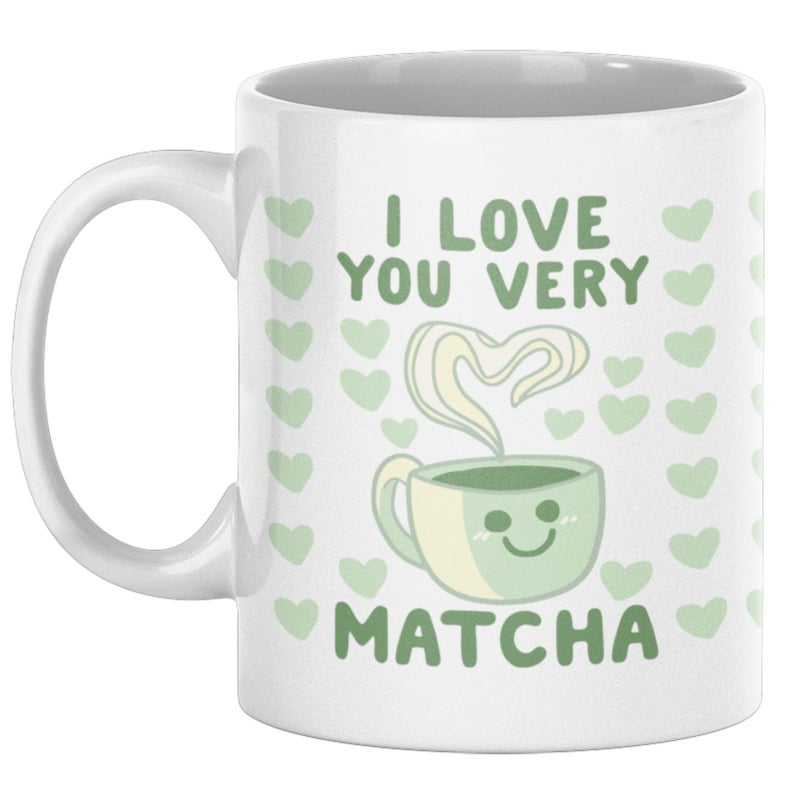 LookHUMAN Heart Coffee Mug Unique Coffee Mugs for Coffee Lovers DoubleSided Print Ceramic Coffee Cups for Matcha Lovers Dishwasher Safe Novelty Coffee Mugs for Women Men 11oz