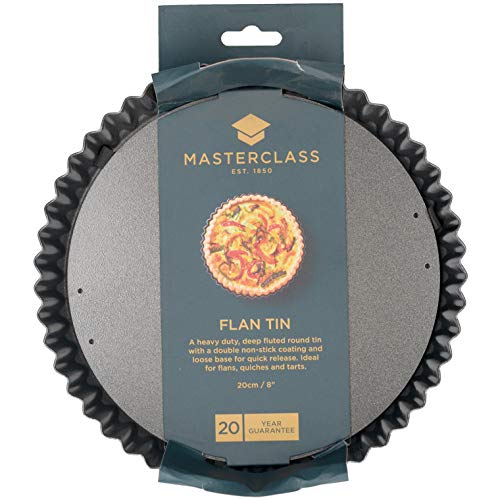 Master Class KitchenCraft MasterClass Non-Stick Fluted Flan Tin/Quiche Pan with Loose Base, 20 cm (8") - Image 4