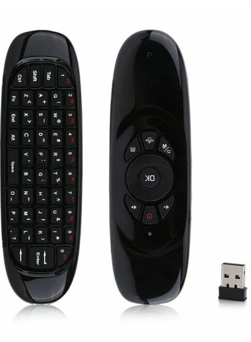 Arabic Keyboard Air Mouse C120: Wireless Smart TV Remote with Gyroscope and Somatosensory Control for TV Box, Android, and PC - Image 1