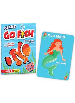 Giant Go Fish Card Game For Kids And Families Play Go Fish And Old Maid Large 5X7In Cards Adorable Animal Art A Fun Gift Idea For Boy/Girl A Family Game For Ages 4+