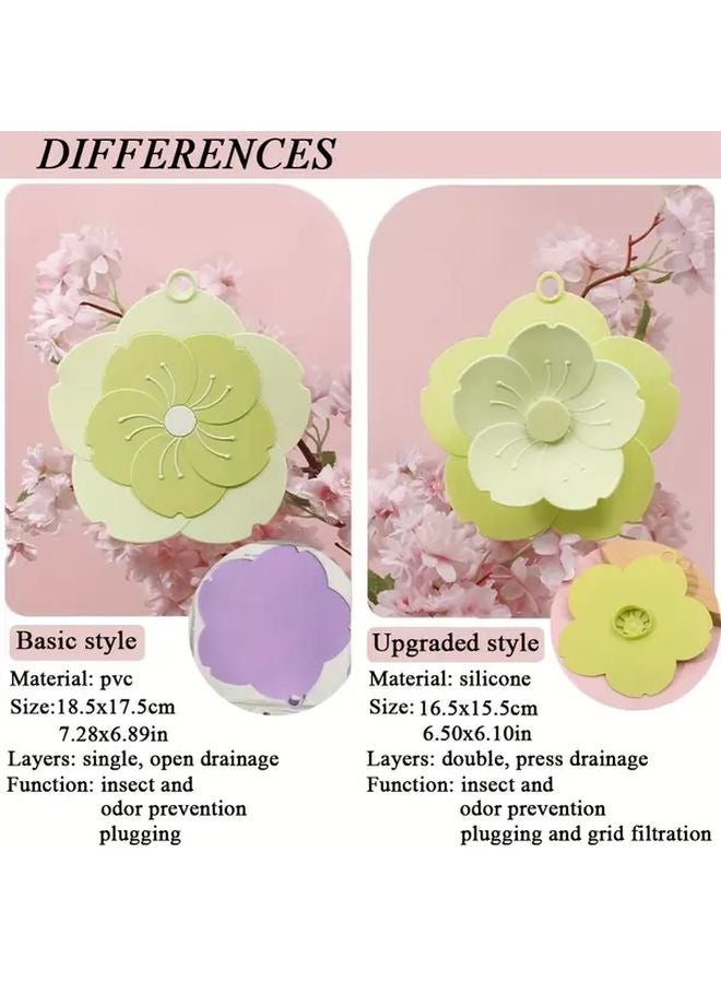 Upgraded Green Silicone Hair Catcher Drain Stopper Odor Proof Guard For Bathroom Kitchen - Image 5