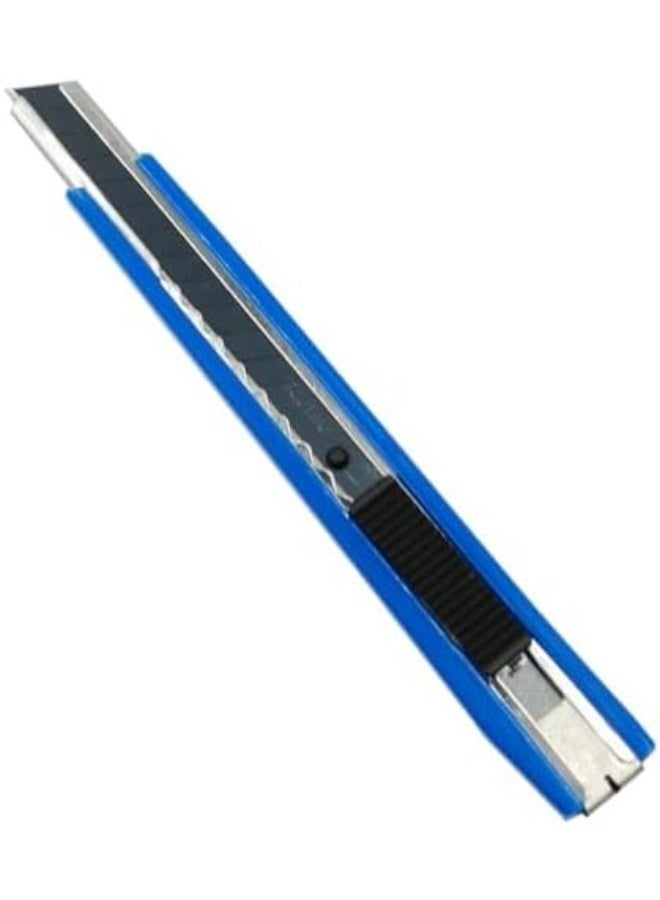 9mm Heavy Duty Snap-Off Blade Utility Knife – Precision Cutter for Cardboard, Paper, Plastic and Craft Projects, Retractable Blade Box Cutter with Secure Lock, Durable Cutting Tool for Office, Warehouse and DIY Use - Image 1