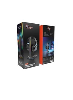 porodo Gaming RGB Dynamic Sound Lighting Headphone Stand with Cable Storage 300mAh  - Image 3