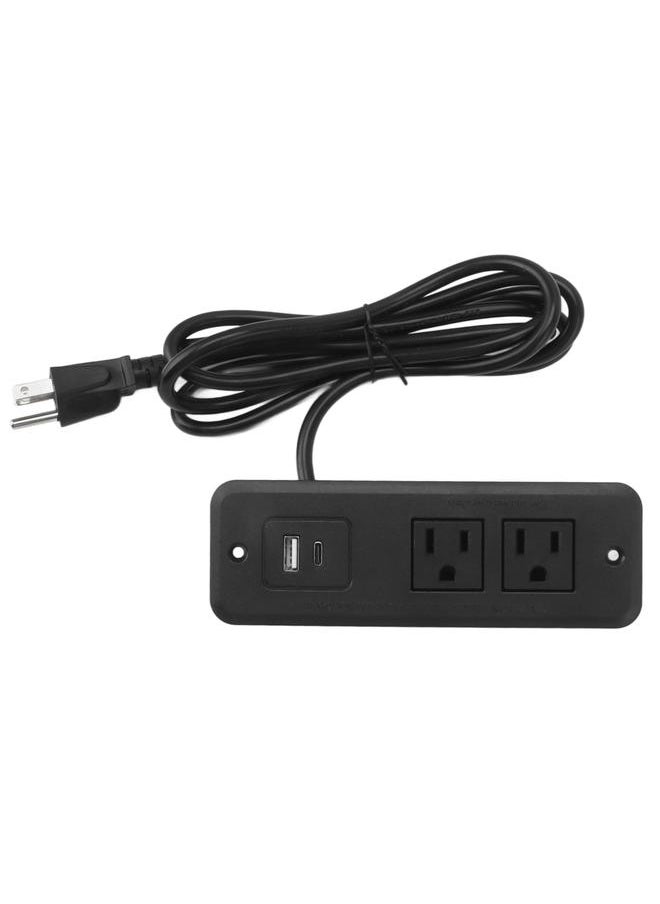 Thoraya Furniture Recessed Power Strip Type C 20W Recessed Power Socket For L Shaped Corner Table Side Table  - Image 1