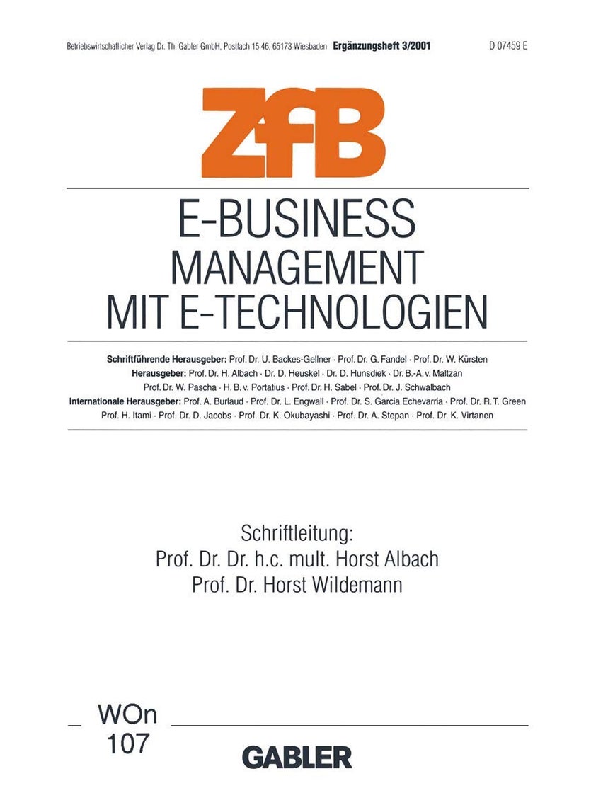E-Business Management mit E-Technologien: Management mit E-Technologien 