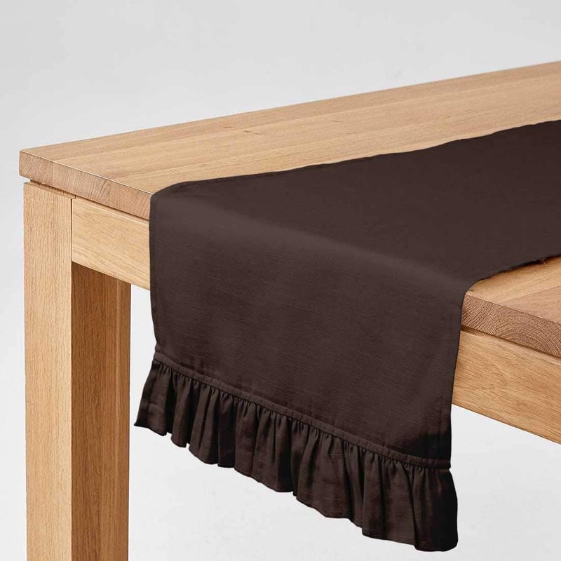 Vargottam Brown Home Decor Stylish Wedding Party Holiday Table Setting Decor Table Runner-14 x 90 Inch - Image 2