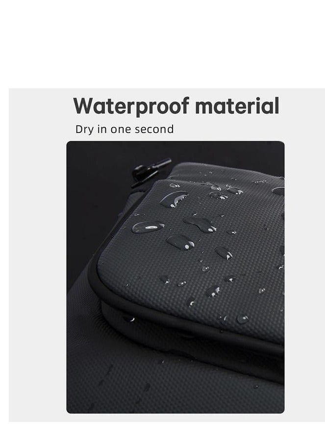 بانجي حقيبة كتف كروس بدي مقاومه للماء من بانجي بتصميم عصري لون أسود - Image 4