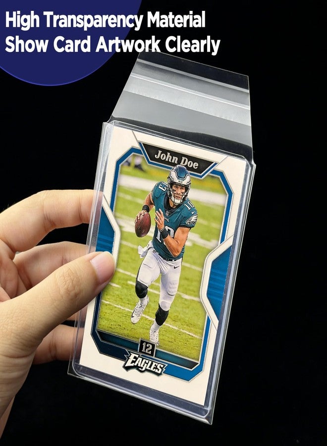 CollectHall Top Loader Sleeves, Bulk 100/200 / 400 PCS Penny Sleeves for Top Loaders, Resealable Team Bags for 35-75PT Rigid Trading Card Protection, Durable Transparent Top Loader Protectors - Image 5