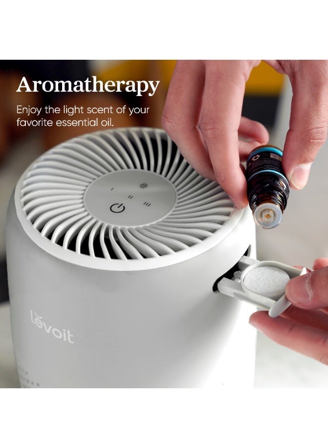 Levoit Core Mini Air Purifier – Portable Air Cleaner with Fragrance Sponge for Smoke, Allergies, Pet Dander, Odors & Dust LAP-C161-AGC– Gray LAP-C161-AGC Grey - Image 2