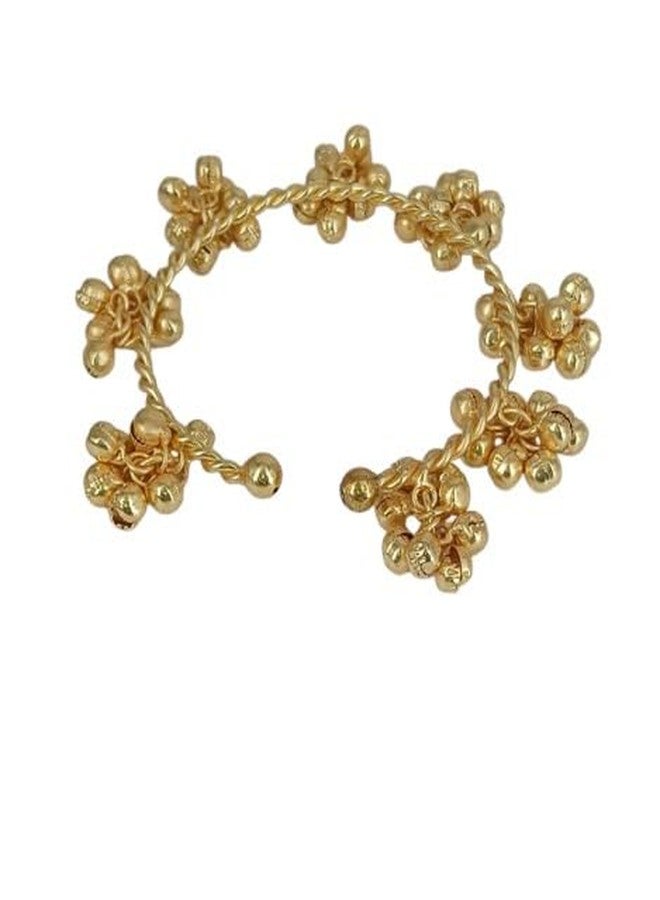 OMID Twisted Rope Gold-Tone Cluster Bead Bracelet for Women - Image 1