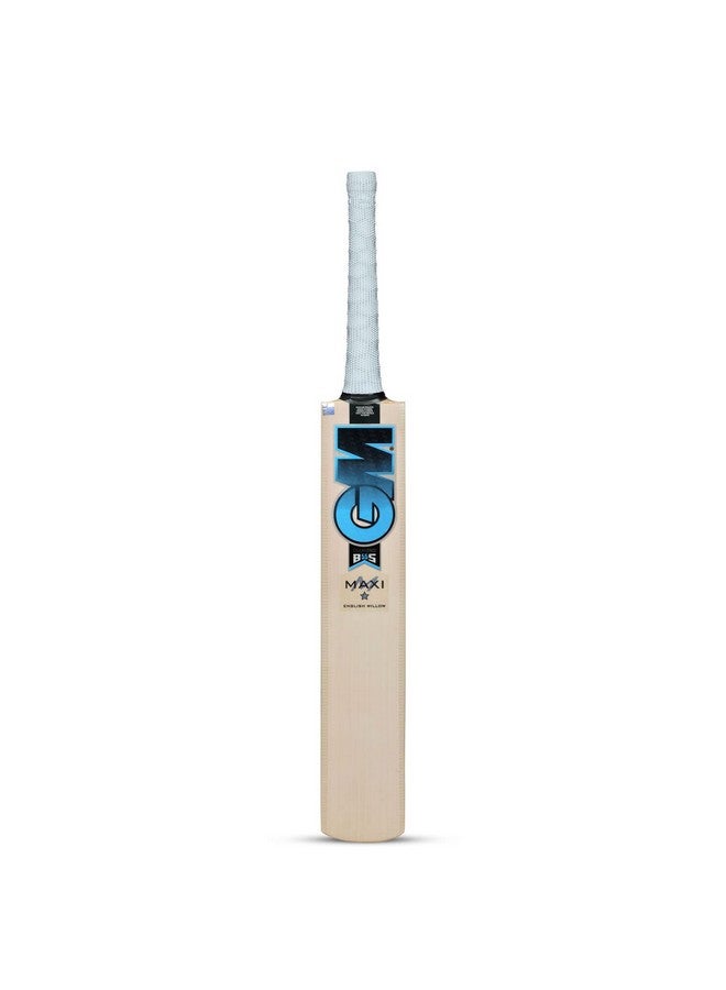 GM Diamond Maxi English Willow Cricket Bat for Men and Boys with Grained Tape on The Face | Short Handle | Free Cover | - Image 1