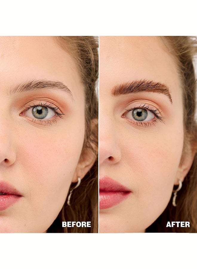 PHOFAY Tinted Eyebrow Gel, Long-Lasting Waterproof Smudge-Proof Natural Brow Mascara with Precision Spoolie Brush,01# Brown - Image 5