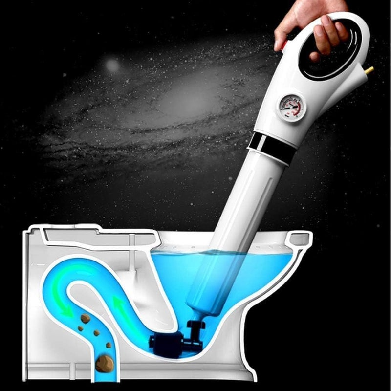 DORATIK DORATIK Toilet Plunger Powerful Manual Air Drain Blaster High Pressure Drain Plunger Toilet Dredge Clog Remover Suitable for Toilets Kitchen Bathtub Showers Sink  - Image 1