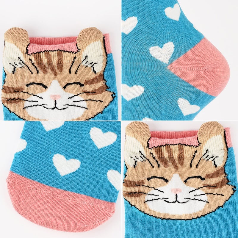 Jeasona Women's Cute Socks Gifts for Cat Lovers Mom Women Teenage Girls - Image 5
