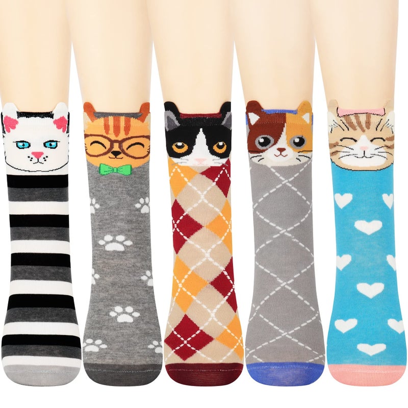 Jeasona Women's Cute Socks Gifts for Cat Lovers Mom Women Teenage Girls - Image 1