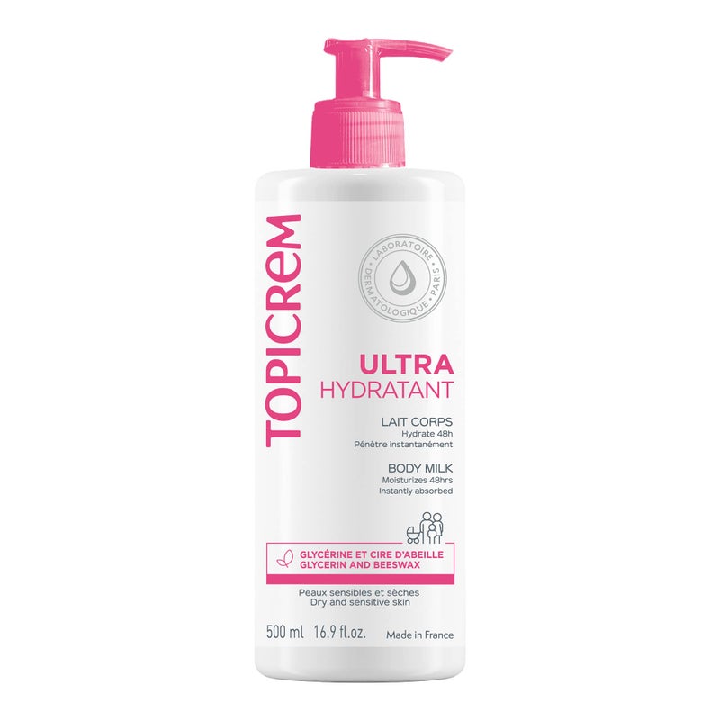 Topicrem ultra-moisturising body milk, 500 ml - Image 1
