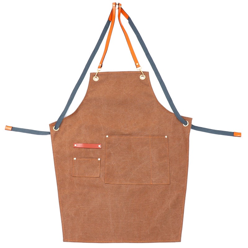 Denim Apron, Prevents Oil and Dust Smudges, Ideal for Salon Barbers and Waitresses - Image 1