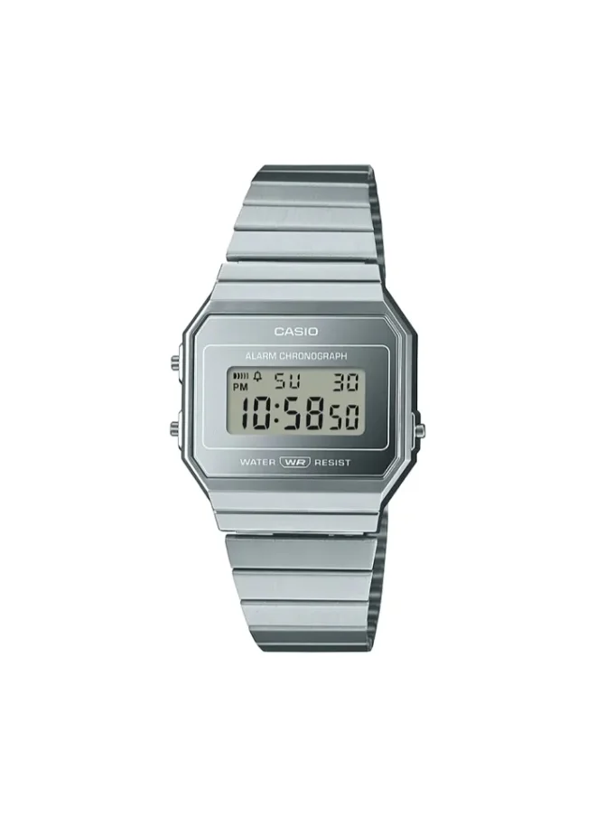 CASIO Men's Stainless Steel Digital Watch A700WEV-7ADF - 35.5 mm