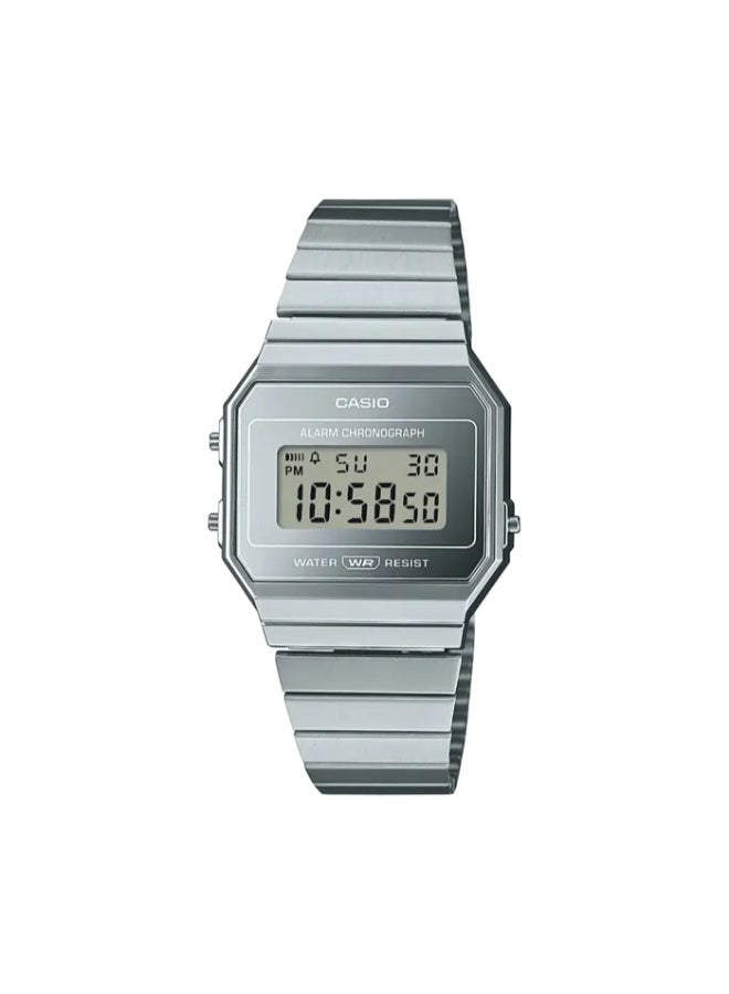 CASIO Men's Stainless Steel Digital Watch A700WEV-7ADF - 35.5 mm - Image 1