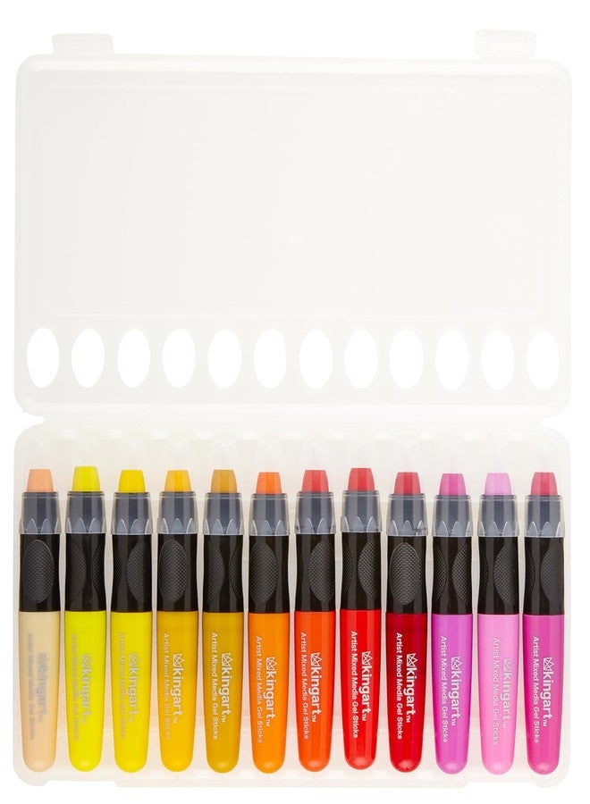 KINGART GS077-1 Gel Stick Single, SMOKE Color, Artist Mixed Media Crayons - Non-Toxic, Smoke - Image 3