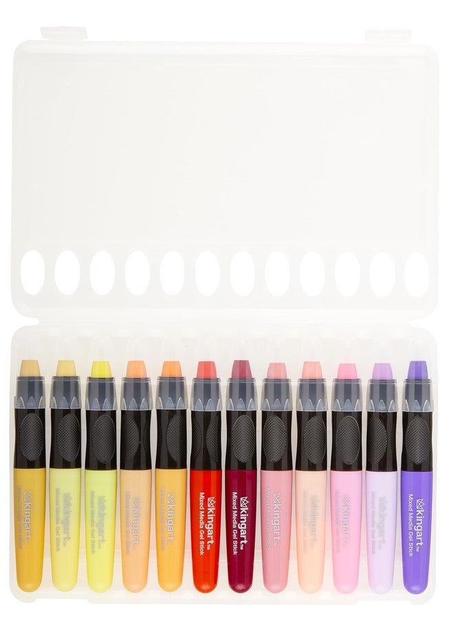 KINGART GS077-1 Gel Stick Single, SMOKE Color, Artist Mixed Media Crayons - Non-Toxic, Smoke - Image 5