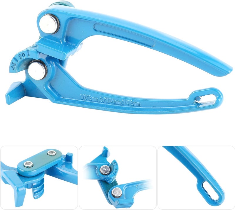 klarako Aluminum Tube Bender, 1/8in 3/16in 1/4in Tube Bender Tubing Fuel Brake AC Refrigerant Line Bending Tool Blue - Image 5