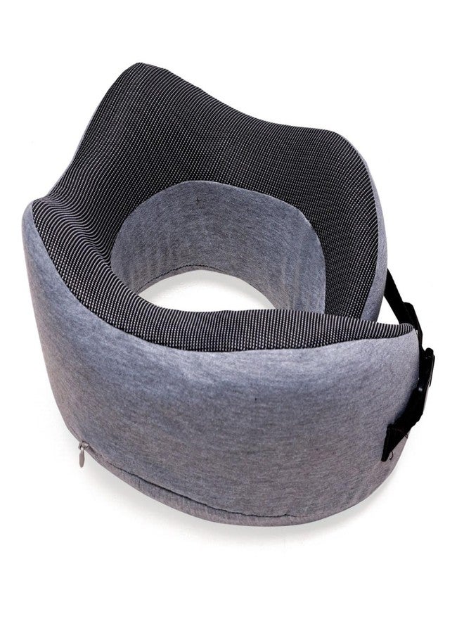 Fennec Mart Luxury Memory Foam Travel Neck Pillow Extra Soft Head & Neck Support for Airplane, Car, Train, Bus & Home Lightweight & Portable (B) - Image 1