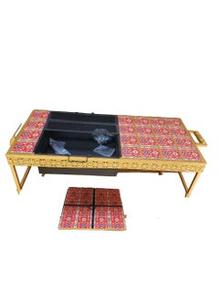 Portable Table Fire Pit Garden Barbecue Stove With Handle