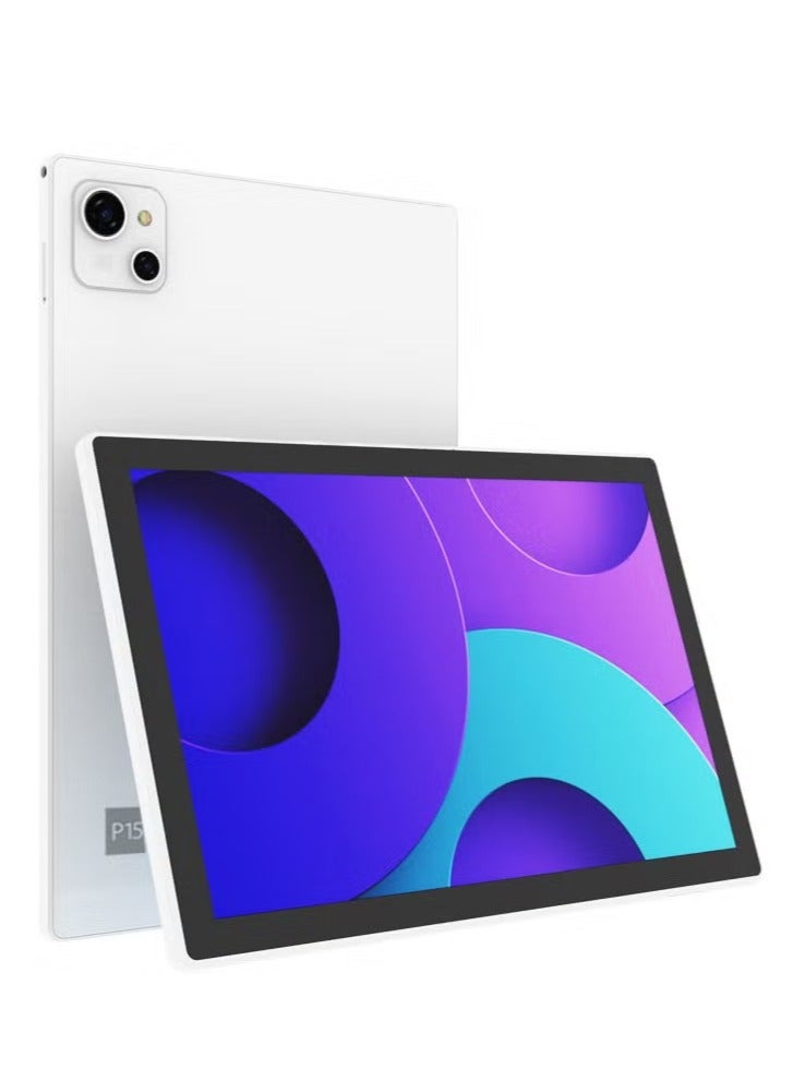 بوبو تابلت 5G P15【 جهاز لوحي تاب 】 يأتي بشاشة IPS LCD مقاس 10 بوصات وذاكرة 8GB+512GB؛ تابلت يدعم شريحة اتصال ؛يعمل بنظام أندرويد؛ مناسب للتصفح والعمل والألعاب – لون فضي - Image 2