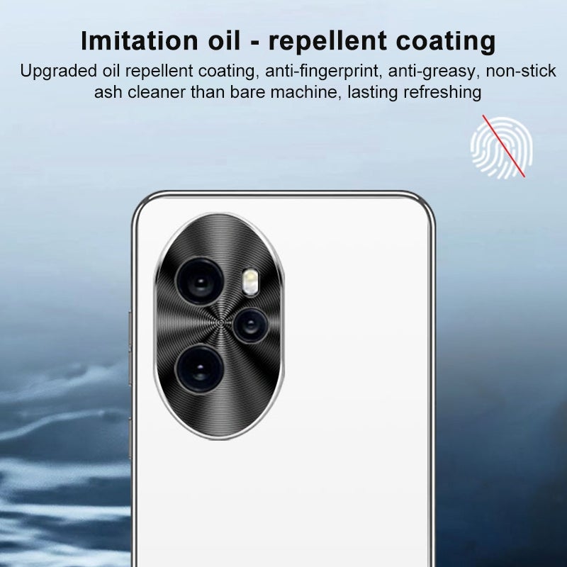 erorex For Honor 400 Global 156.5mm AG Frosted Electroplating Acrylic Phone Case(Silver White) - Image 5